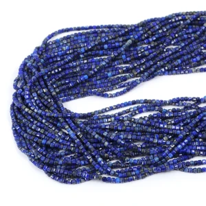 Lapis lazuli kostka fasetowana ok. 2x2mm
