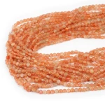 Kamień słoneczny moneta fasetowana ok. 4mm