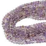 Kwarc fantomowy moneta fasetowana ok. 6,5mm 