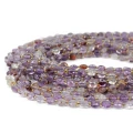 Kwarc fantomowy moneta fasetowana ok. 6,5mm