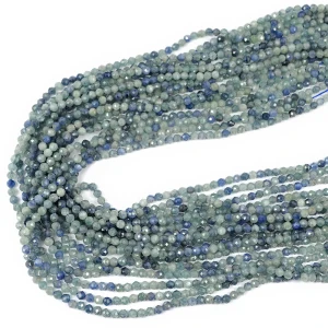 Kyanit morski kula fasetowana ok. 3,7mm