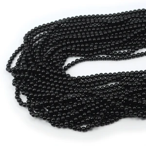 Turmalin czarny kula gładka ok. 4,5mm