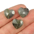 Labradoryt serce fasetowane ok. 14x13 mm [przekładka]
