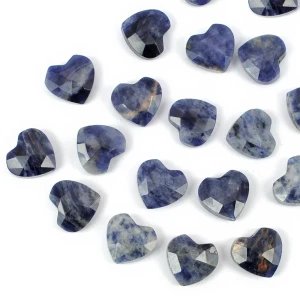 Sodalit serce fasetowane ok. 14x13 mm [przekładka]
