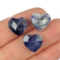 Sodalit serce fasetowane ok. 14x13 mm [przekładka]