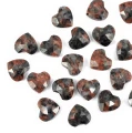 Jaspis brązowy serce fasetowane ok. 14x13 mm [przekładka]
