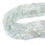 Akwamaryn walec nieregularny ok. 9-12x6-8mm