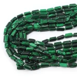 Malachit walec nieregularny ok. 10-13x6-7mm