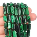 Malachit walec nieregularny ok. 10-13x6-7mm