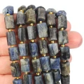 Szafir walec nieregularny matowy ok. 10-12x7-8mm
