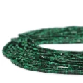 Malachit naturalny nieregularne heishi ok. 1,5x1mm