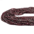 Granat moneta fasetowana ok. 4mm