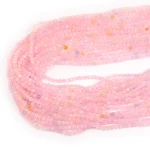 Morganit szklisty kula fasetowana ok. 3,5mm