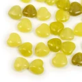 Jadeit naturalny serce wypukłe ok. 11x12 mm [przekładka]