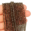 Kwarc Dymny kula fasetowana ok. 3,5mm