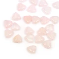 Kwarc różowy serce gładkie ok. 14x13 mm [przekładka]