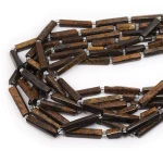 Bronzyt walec nieregularny szlifowany ok. 12-30x6-7mm