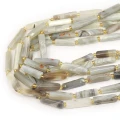 Agat szary walec nieregularny szlifowany ok. 20-30x6-7mm