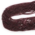 Granat oponka fasetowana ok. 2,7x1,5mm