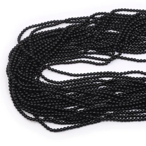 Turmalin czarny kula gładka ok. 3mm