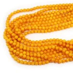 Bursztyn żółty kula gładka ok. 6,5mm