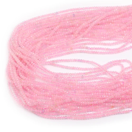 Morganit szklisty oponka fasetowana ok. 2,2x1,5mm