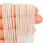 Kryształ górski oponka fasetowana ok. 2,5x1,5mm