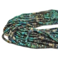 Chryzokola układana oponka fasetowana ok. 2,8x2mm