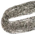 Kwarc z czarnym turmalinem oponka fasetowana ok. 2,9x2,2mm
