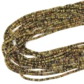 Granat zielony oponka fasetowana ok. 3,5x1,6mm