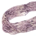 Lepidolit układany oponka fasetowana ok.3,8x2,2mm