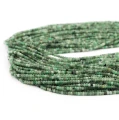 Szmaragd cieniowany oponka fasetowana ok. 2x1,5mm
