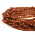 Granat hessonit oponka fasetowana ok. 3,5x1,6mm