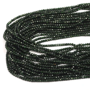 Szmaragd nilu oponka fasetowana ok. 3x2,3mm
