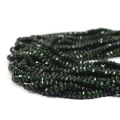 Szmaragd nilu oponka fasetowana ok. 4x2,3mm
