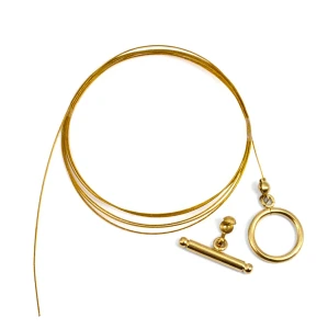Zestaw naprawczy z zapięciem toggle PVD ok. 19x21mm [kolor złoty, stal szlachetna]