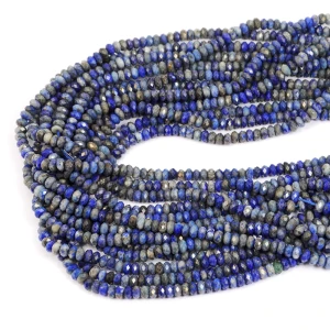 Lapis lazuli oponka fasetowana ok. 4x2,5mm