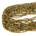 Granat zielony oponka fasetowana ok. 2,8x2,2mm