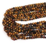 Mix tygrysie oko, bawole oko kula diamentowy szlif ok. 6mm