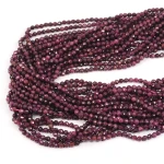 Rubin kula fasetowana ok. 3,5mm