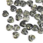 Jaspis kambaba serce wypukłe fasetowane ok. 12x11 mm [przekładka]