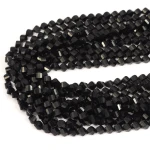 Turmalin czarny bryłka twist ok. 6x5,5mm