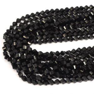 Turmalin czarny bryłka twist ok. 6x5,5mm