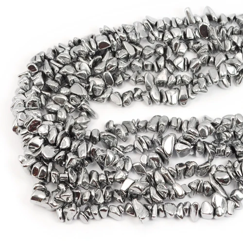 Hematyt srebrny sieczka ok. 4-15x2-5mm