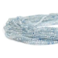 Akwamaryn szklisty oponka fasetowana ok. 2,9x2mm