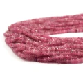 Turmalin różowy oponka fasetowana ok. 3,5x1,6mm