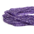Ametyst oponka fasetowana ok. 2,7x1,9mm