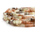 MIX kamień słoneczny, księżycowy talarek nieregularny ok. 5-5,5x2-4mm
