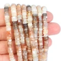 MIX kamień słoneczny, księżycowy talarek nieregularny ok. 5-5,5x2-4mm