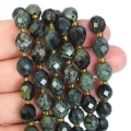 Jaspis kambaba oliwka fasetowana ok. 10x8mm